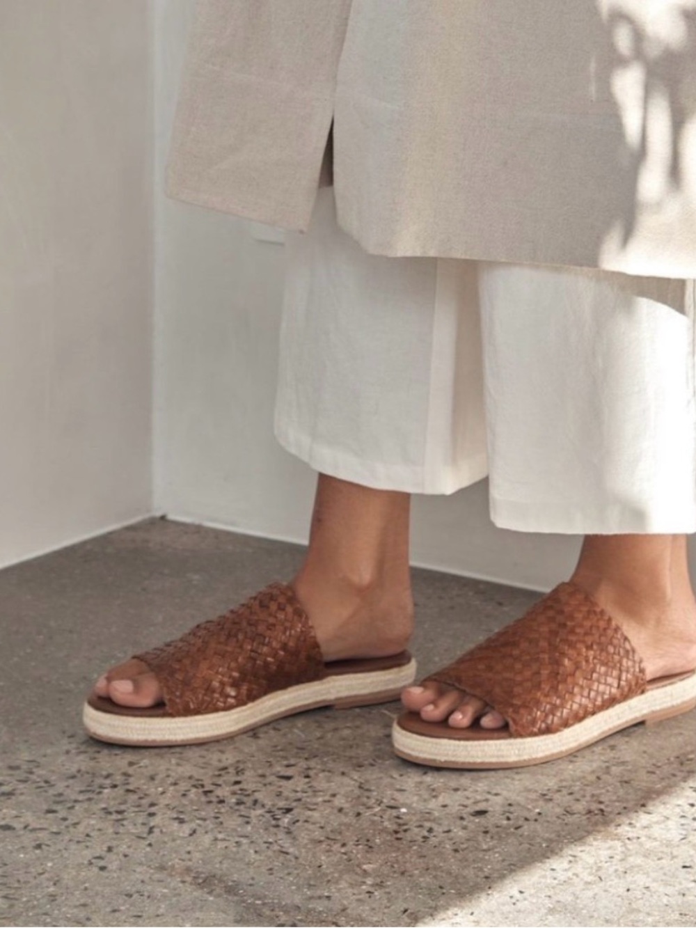 St. Agni Tuscan  Woven Espadrille in Nude